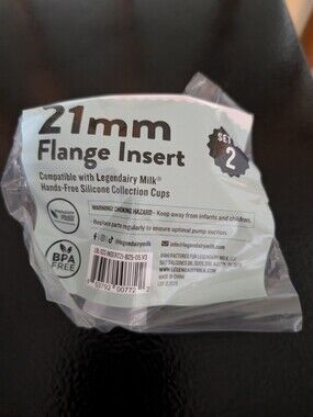 21mm Flange Insert Set - White (2 Pack)